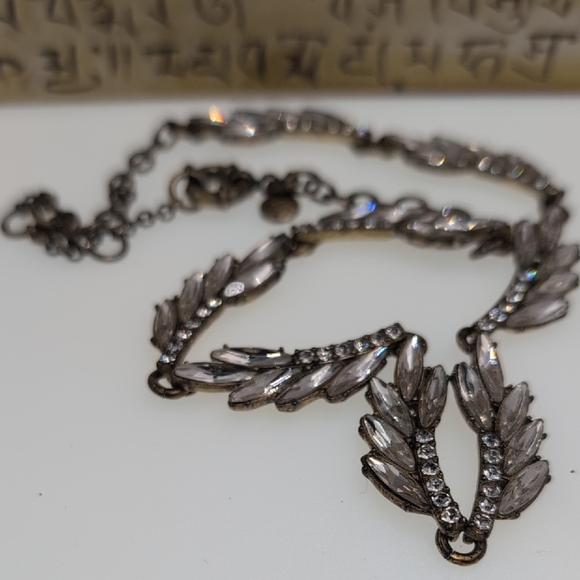 J. Crew Silver Leaf Motif Necklace - Picture 5 of 6